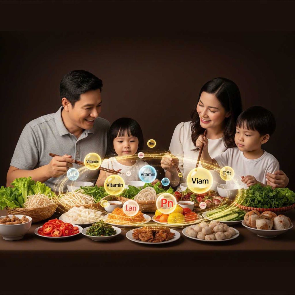 thực phẩm cho gia đình Việt