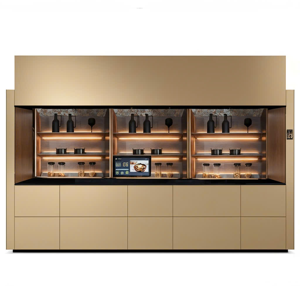 Luminova Smart Kitchen AI - Màu đồng